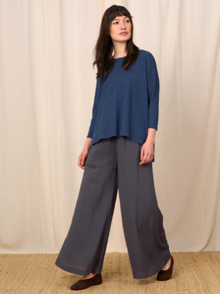 Nicobar - Viscose Cotton Wide Leg Trousers - Forgotten Tribes