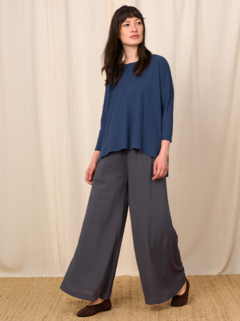 Nicobar - Viscose Cotton Wide Leg Trousers - Forgotten Tribes