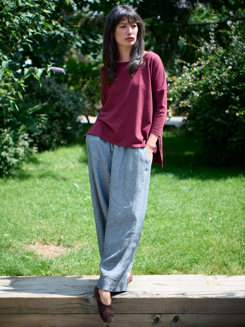Gaya - Hemp Organic Cotton Cropped Sleeve T-Shirt - Forgotten Tribes