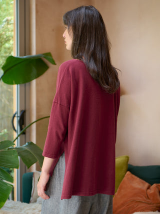 Gaya - Hemp Organic Cotton Cropped Sleeve T-Shirt