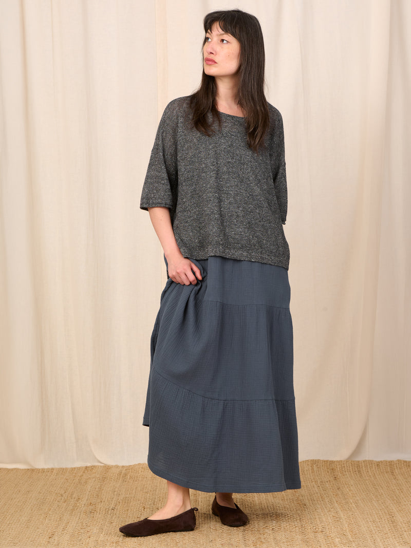 Izu - Cotton Gauze Tiered Dress - Forgotten Tribes