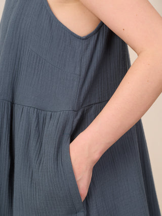 Izu - Cotton Gauze Tiered Dress - Forgotten Tribes