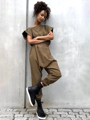 Tencel® Cotton Short Sleeve Jumpsuit - Forgotten Tribes