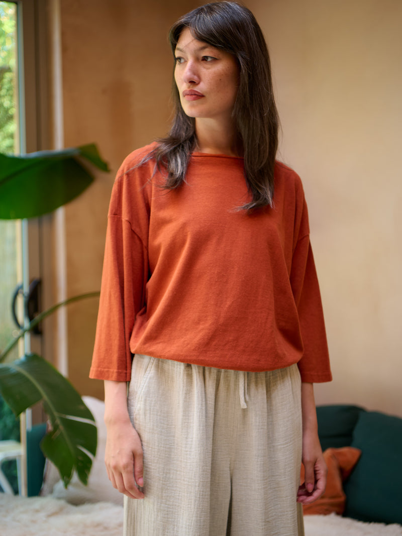 Luzon - Hemp Organic Cotton Wide Sleeve T-Shirt - Forgotten Tribes