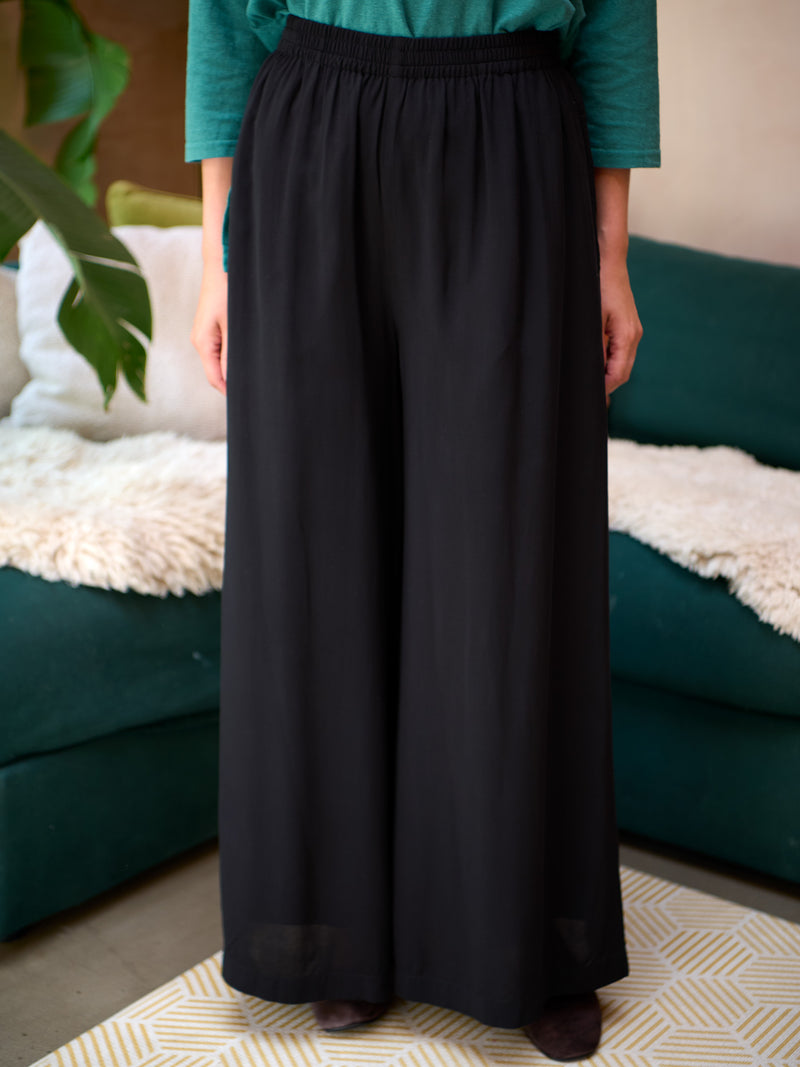 Nicobar 2.0 - Viscose Cotton Wide Leg Trousers - Forgotten Tribes
