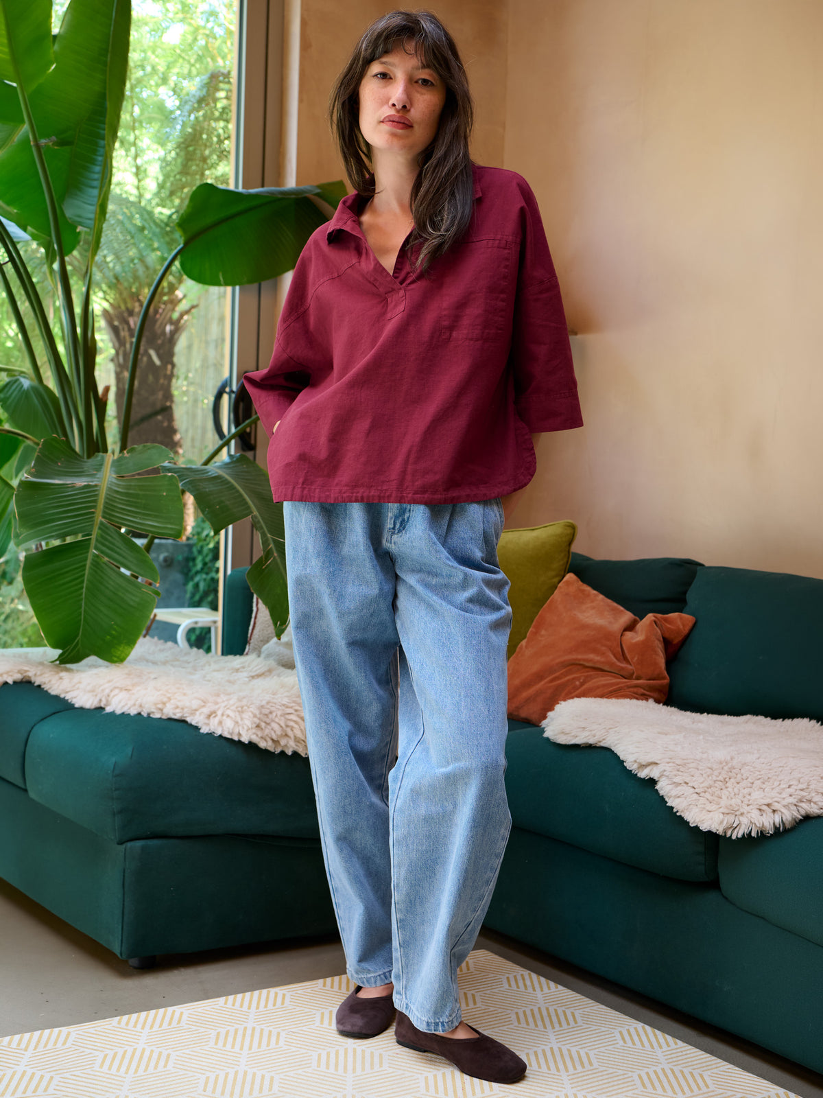 Sotra - Hemp Organic Cotton Half Sleeve Shirt - Forgotten Tribes