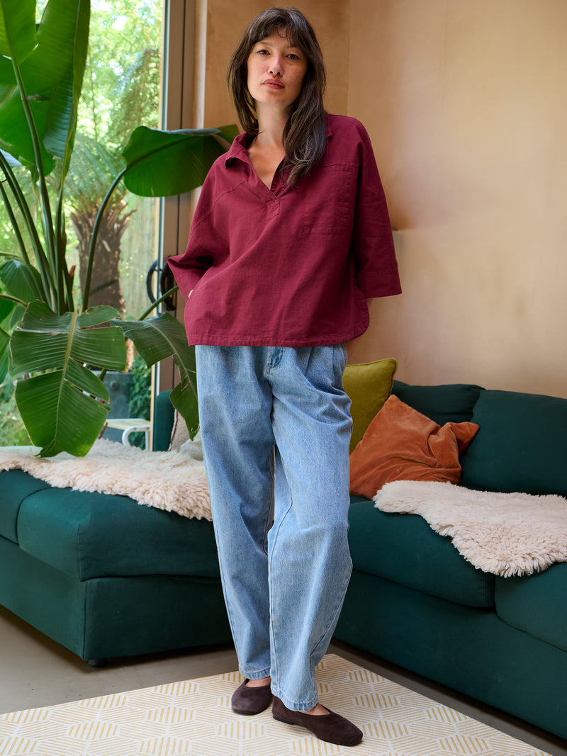Sotra - Hemp Organic Cotton Half Sleeve Shirt - Forgotten Tribes