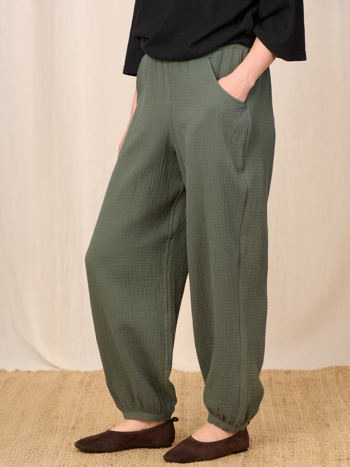 Tokara - Cotton Gauze Harem Trousers - Forgotten Tribes