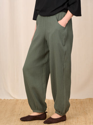 Tokara - Cotton Gauze Harem Trousers - Forgotten Tribes
