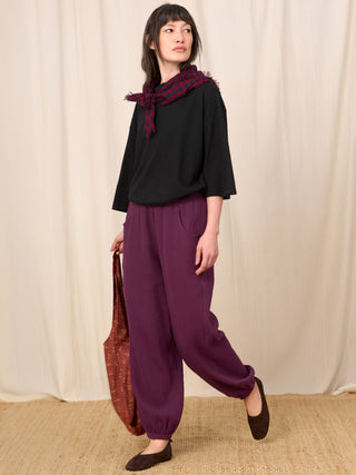 Tokara - Cotton Gauze Harem Trousers