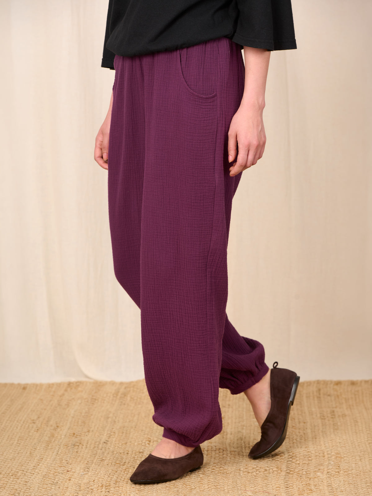 Tokara - Cotton Gauze Harem Trousers - Forgotten Tribes