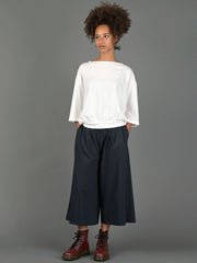 Cropped Wide Leg Cotton Trousers - Forgotten Tribes