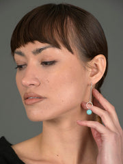 Mismatched Turquoise Drop Earrings - Forgotten Tribes