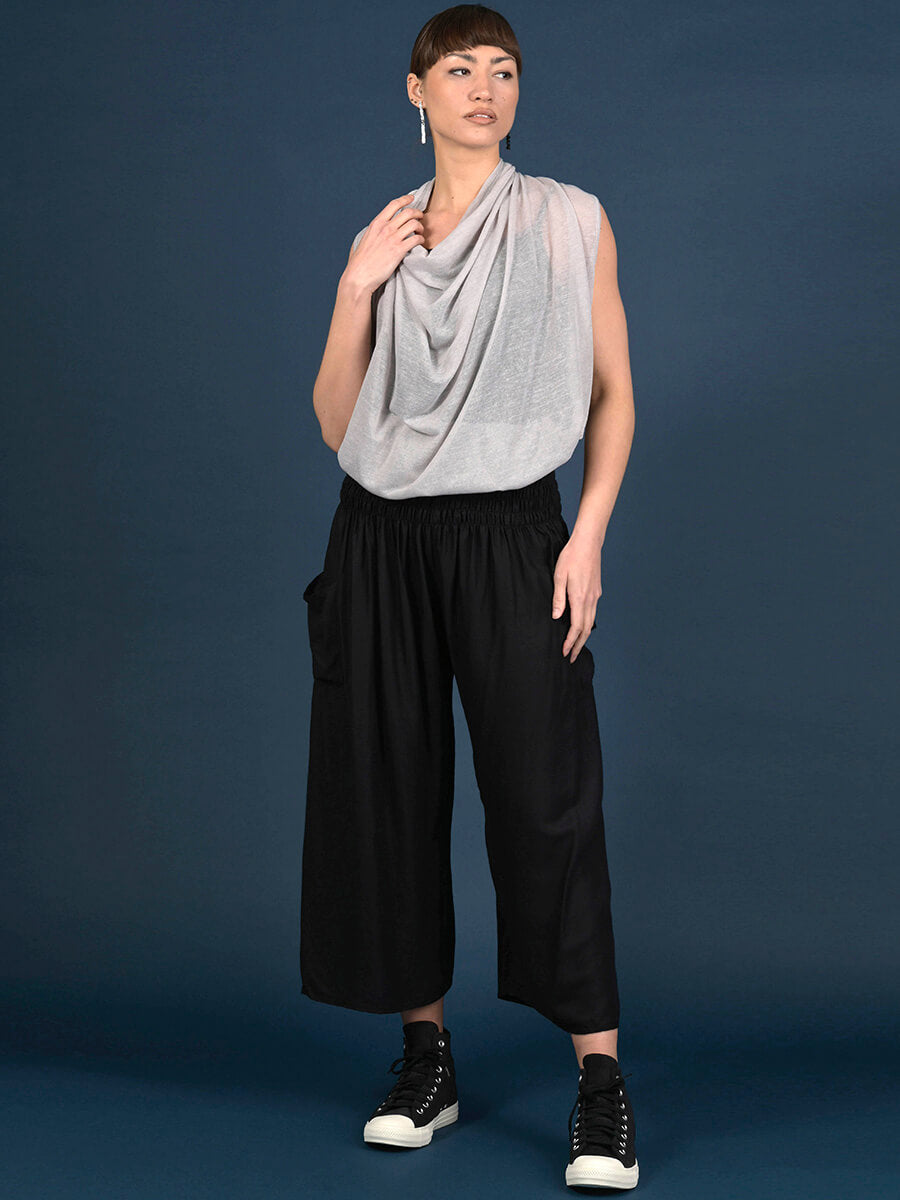 Plain Colour Harem Pants - Wide Leg Cropped - Forgotten Tribes