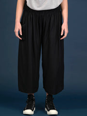 Plain Colour Harem Pants - Wide Leg Cropped - Forgotten Tribes