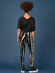Tie Dye Leggings - Black - Style 3 - Forgotten Tribes