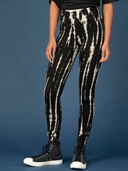 Tie Dye Leggings - Black - Style 3 - Forgotten Tribes