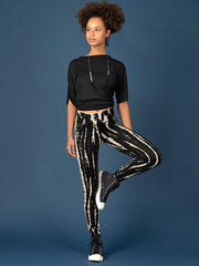 Tie Dye Leggings - Black - Style 3 - Forgotten Tribes