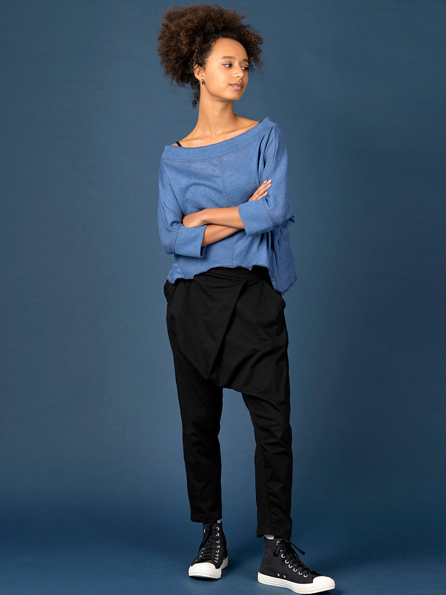 Boat Neck Cropped Top - Forgotten Tribes