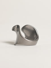 Open Wave Statement Ring - Matte Black - Forgotten Tribes